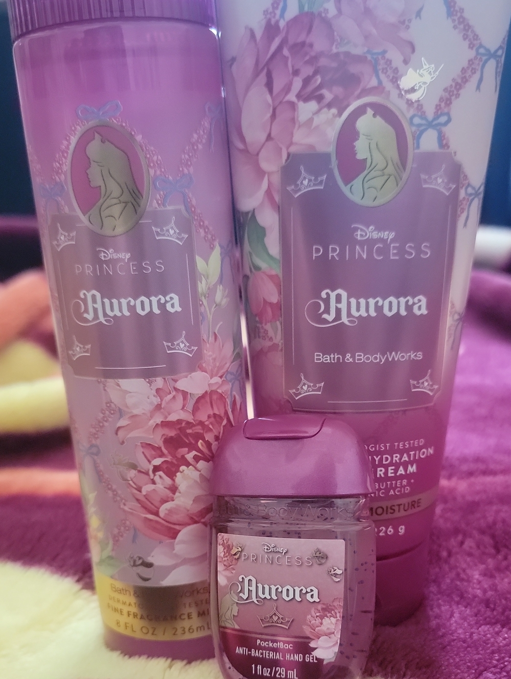 Bath & Body Works Aurora Pink Floral Bath & Body Set